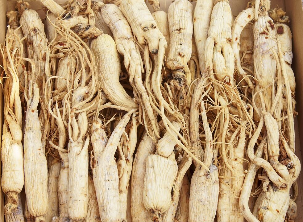 On the basis of ginseng root, you can prepare a decoction to increase potency